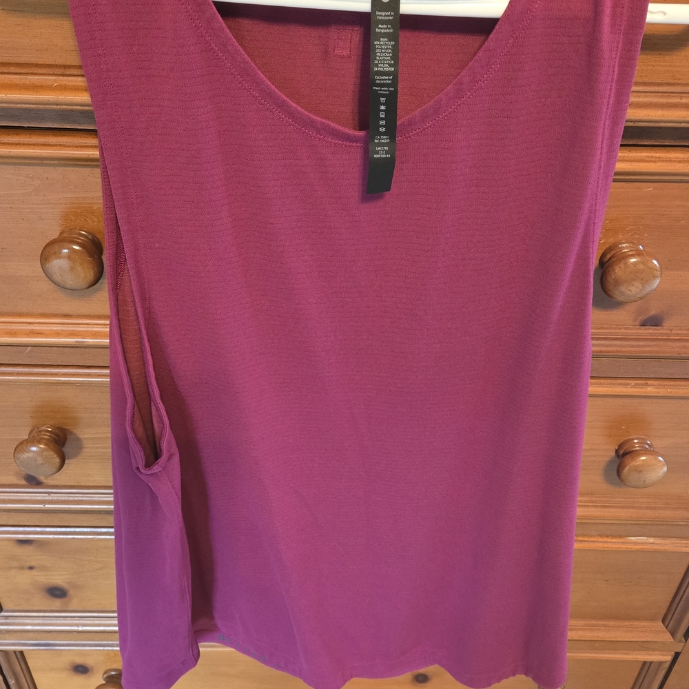 Mens Sleeveless Top - Berry